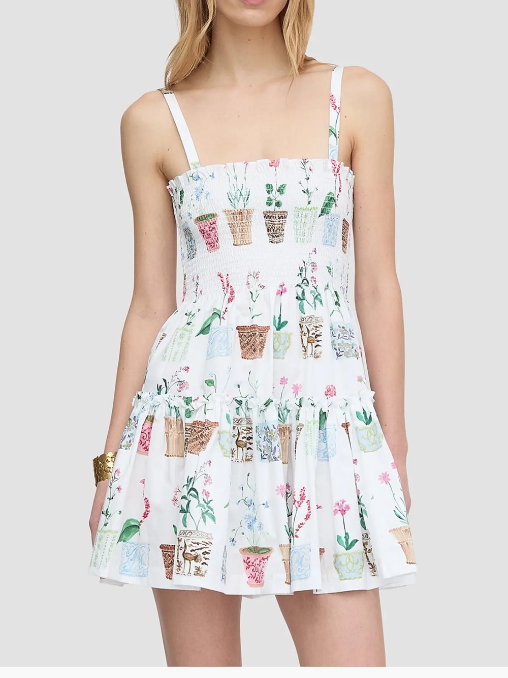 Hill House Seraphina Mini Nap dress - flower pots